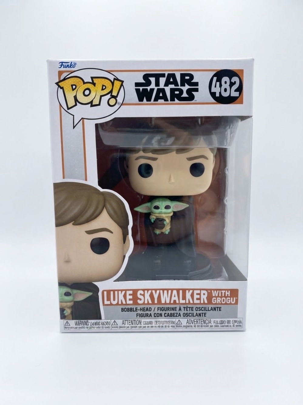 Star Wars Luke Skywalker with Grogu 482 Funko Pop Vinyl Bobble-Head